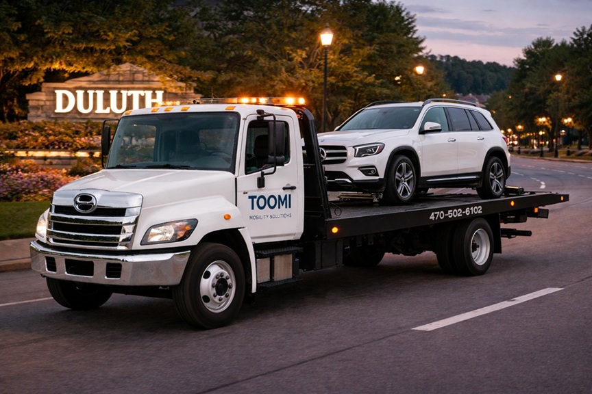Toomi tow truck Duluth GA